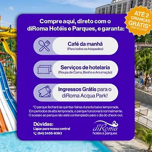 5* Hotel Diroma Thermas Direto Com O Grupo Diroma Com Acesso Ao Acqua Park E Cafe Da Manha